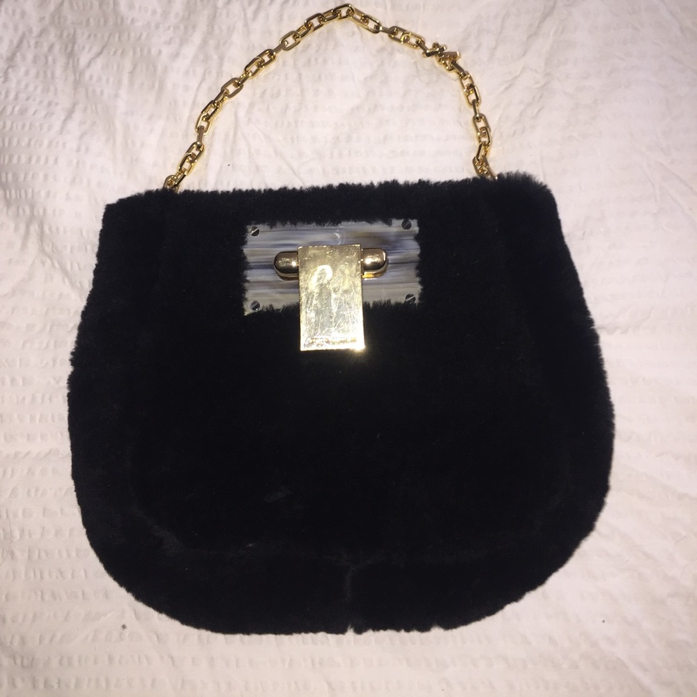 Tory Burch Fun Fur Shearling Clutch